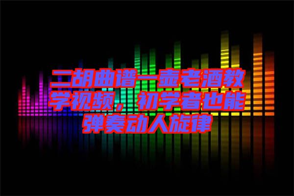 二胡曲譜一壺老酒教學(xué)視頻，初學(xué)者也能彈奏動(dòng)人旋律