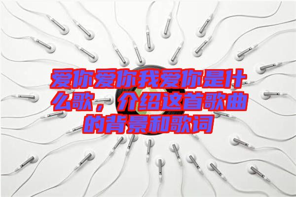 愛(ài)你愛(ài)你我愛(ài)你是什么歌，介紹這首歌曲的背景和歌詞