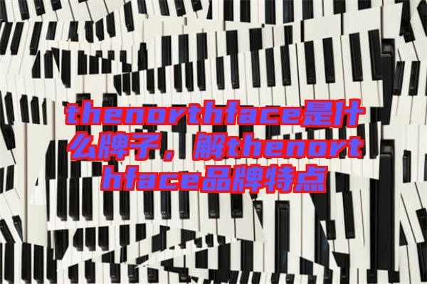 thenorthface是什么牌子，解thenorthface品牌特點