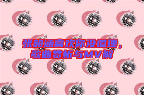 張韶涵喜歡你沒(méi)道理，歌曲賞析與MV解