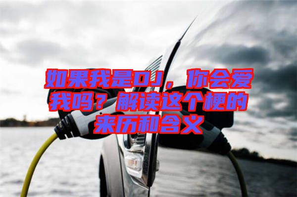 如果我是DJ，你會愛我嗎？解讀這個梗的來歷和含義